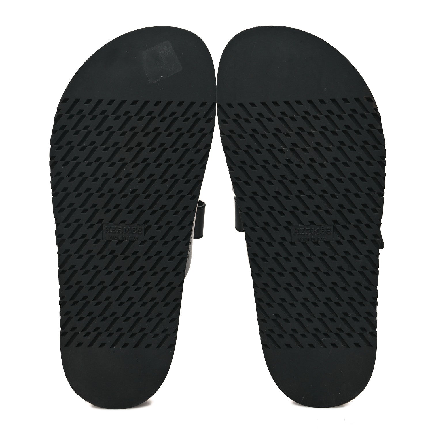 Hermes Calfskin Womens Chypre Sandals 38 Black 5 of 9