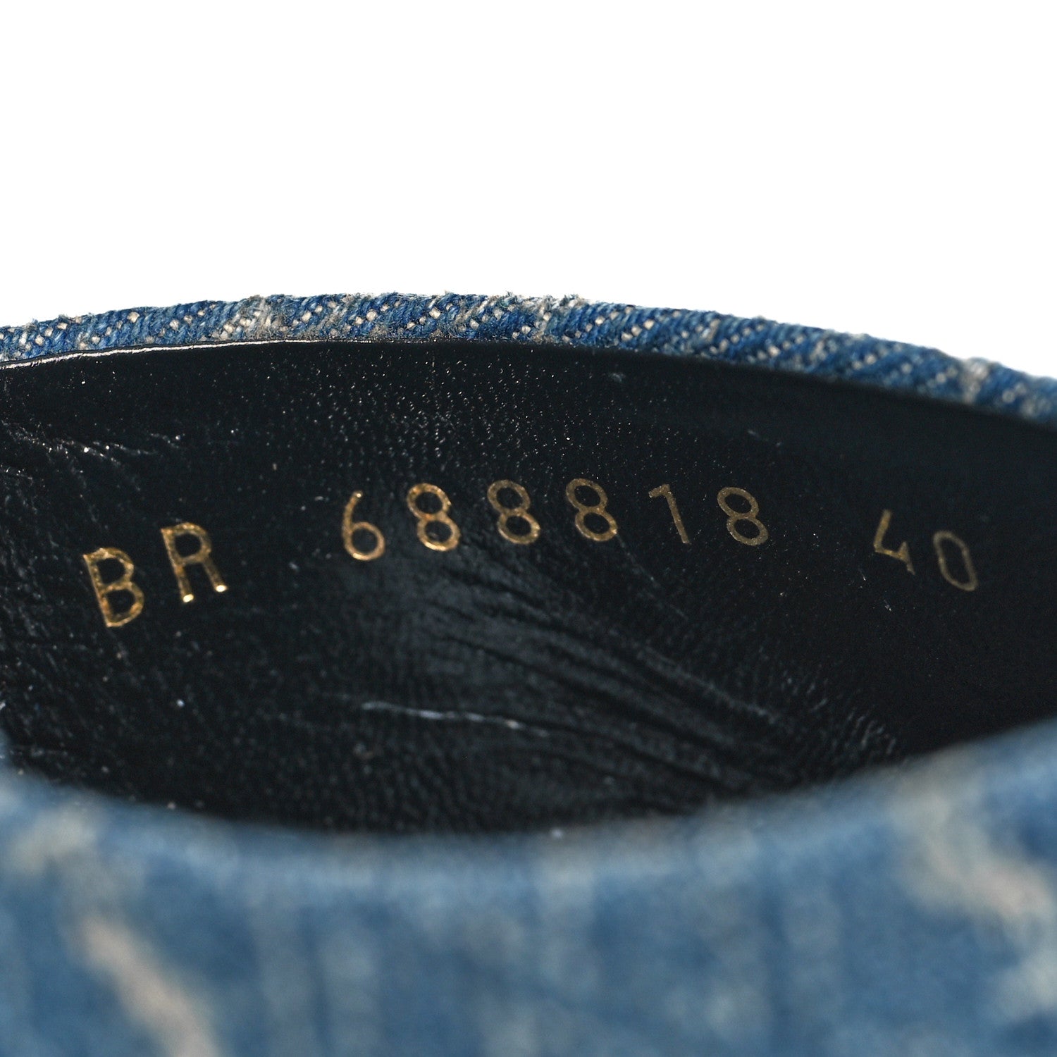 Saint Laurent Denim Monogram La 16 Mule Sandals 40 Blue Jeans 8 of 9