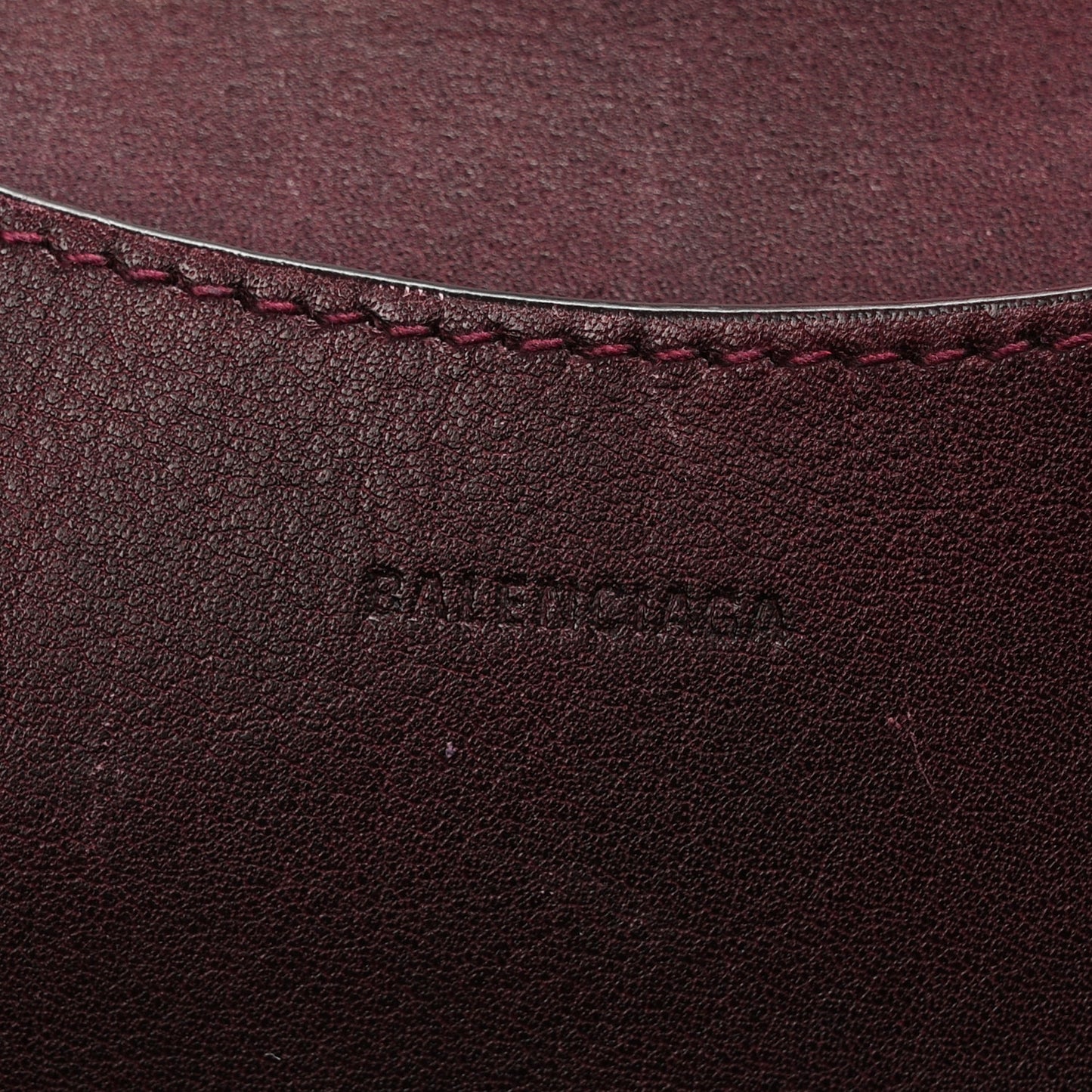 Used Calfskin Rust Hardware Neo Classic City Burgundy