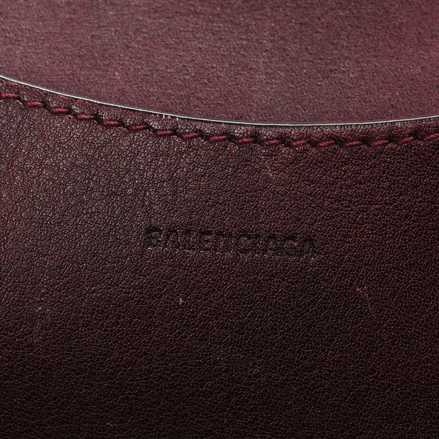 Balenciaga Used Calfskin Rust Hardware Neo Classic City Burgundy 6 of 11