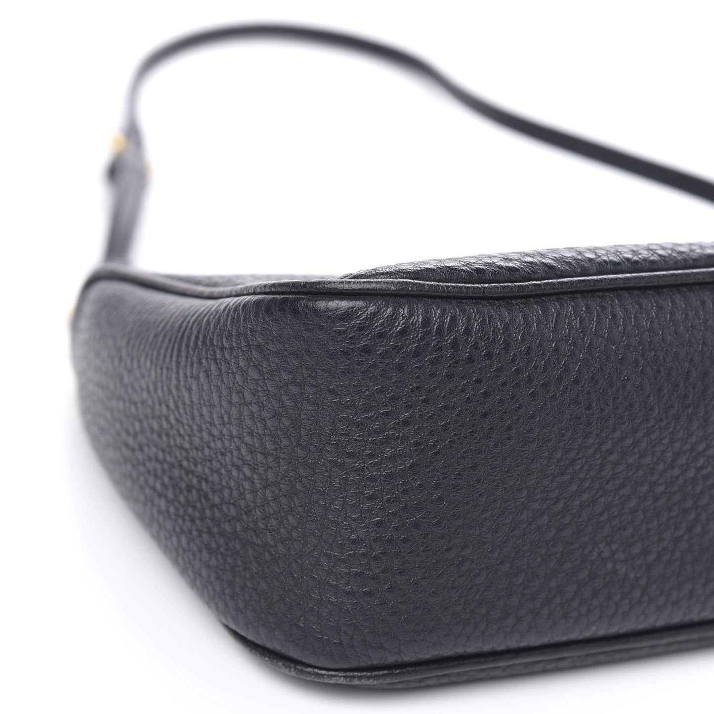 Vitello Daino Pochette Bag Black