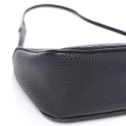 Prada Vitello Daino Pochette Bag Black 9 of 10