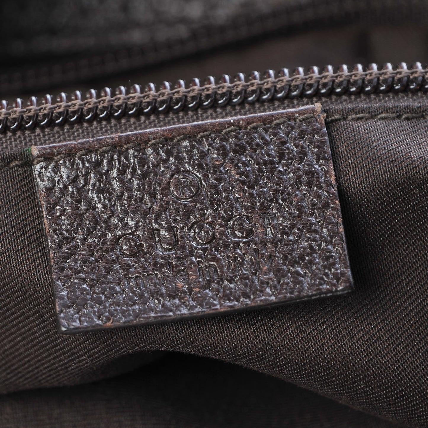 Monogram Web Medium Double Pocket Messenger Bag Dark Brown