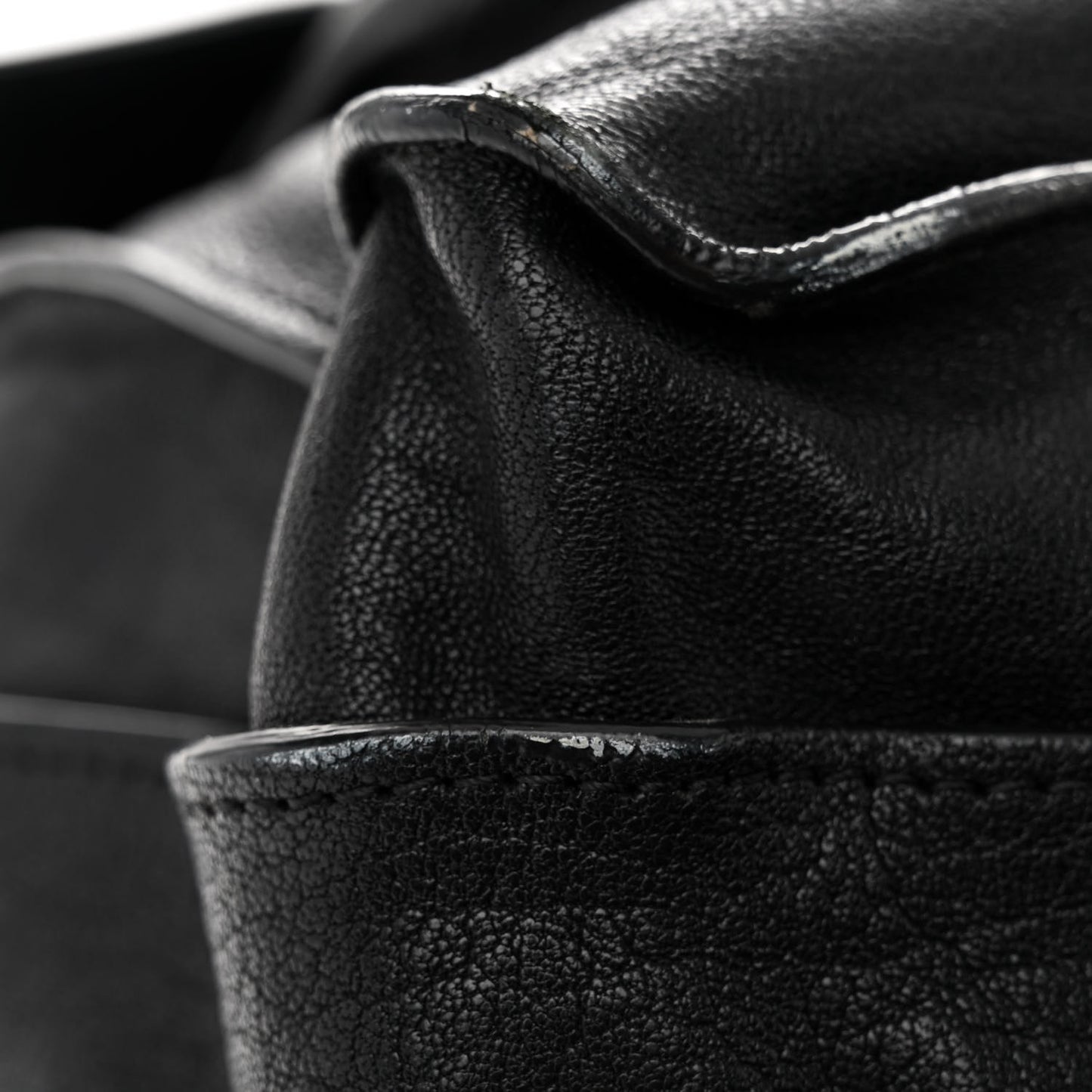 Lambskin PS1 Large Satchel Black
