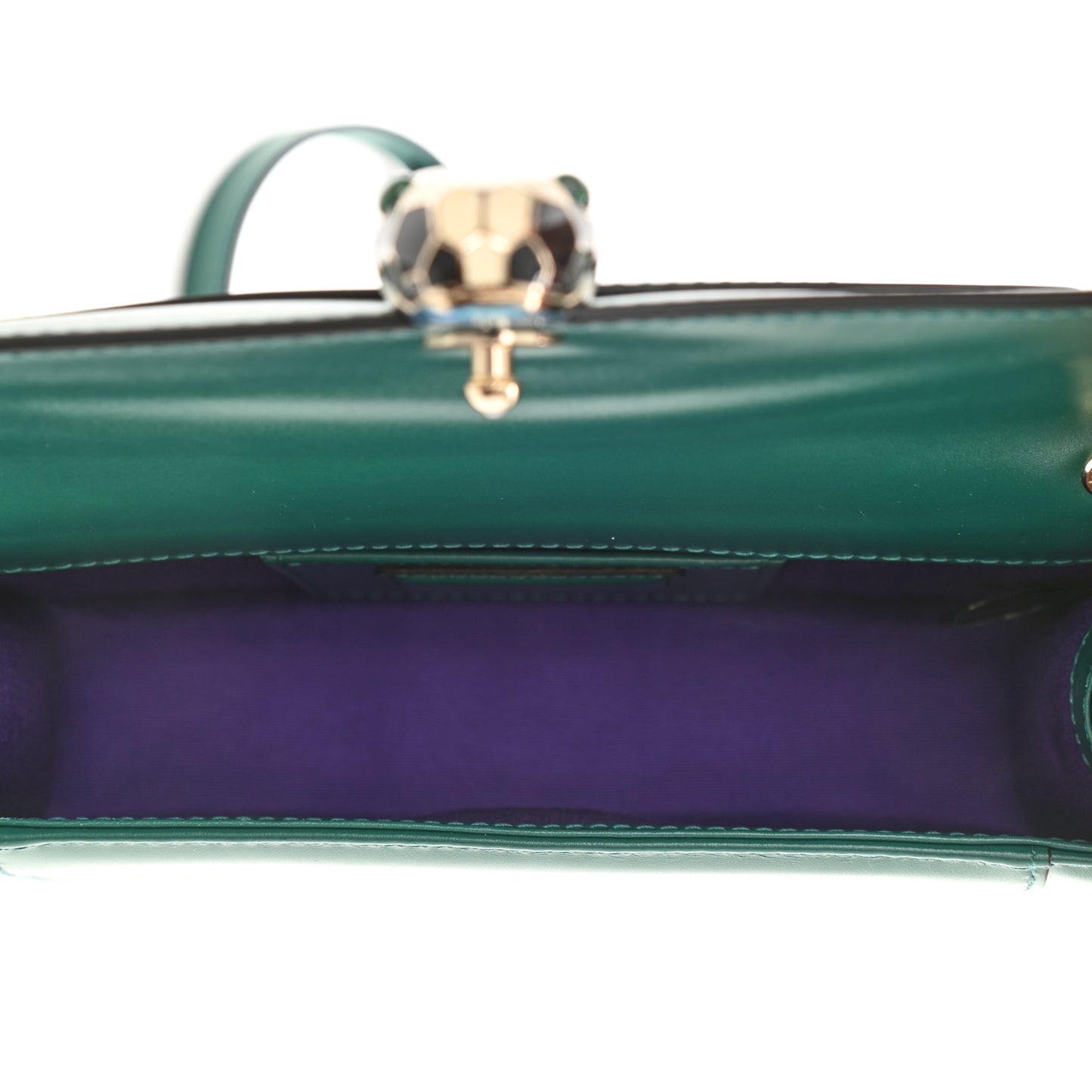 Calfskin Serpenti Forever Crossbody Bag Emerald Green