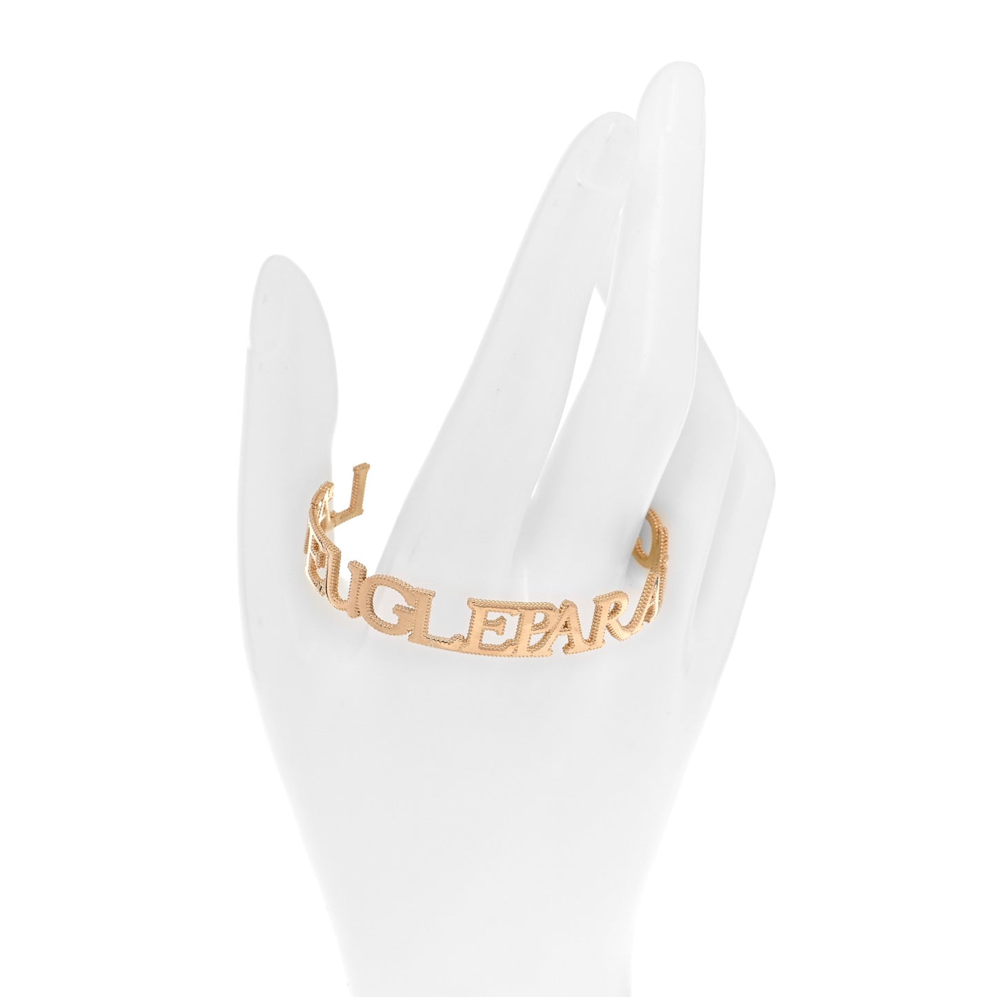 18K Yellow Gold L'Aveugle Par Amour Cuff Bracelet
