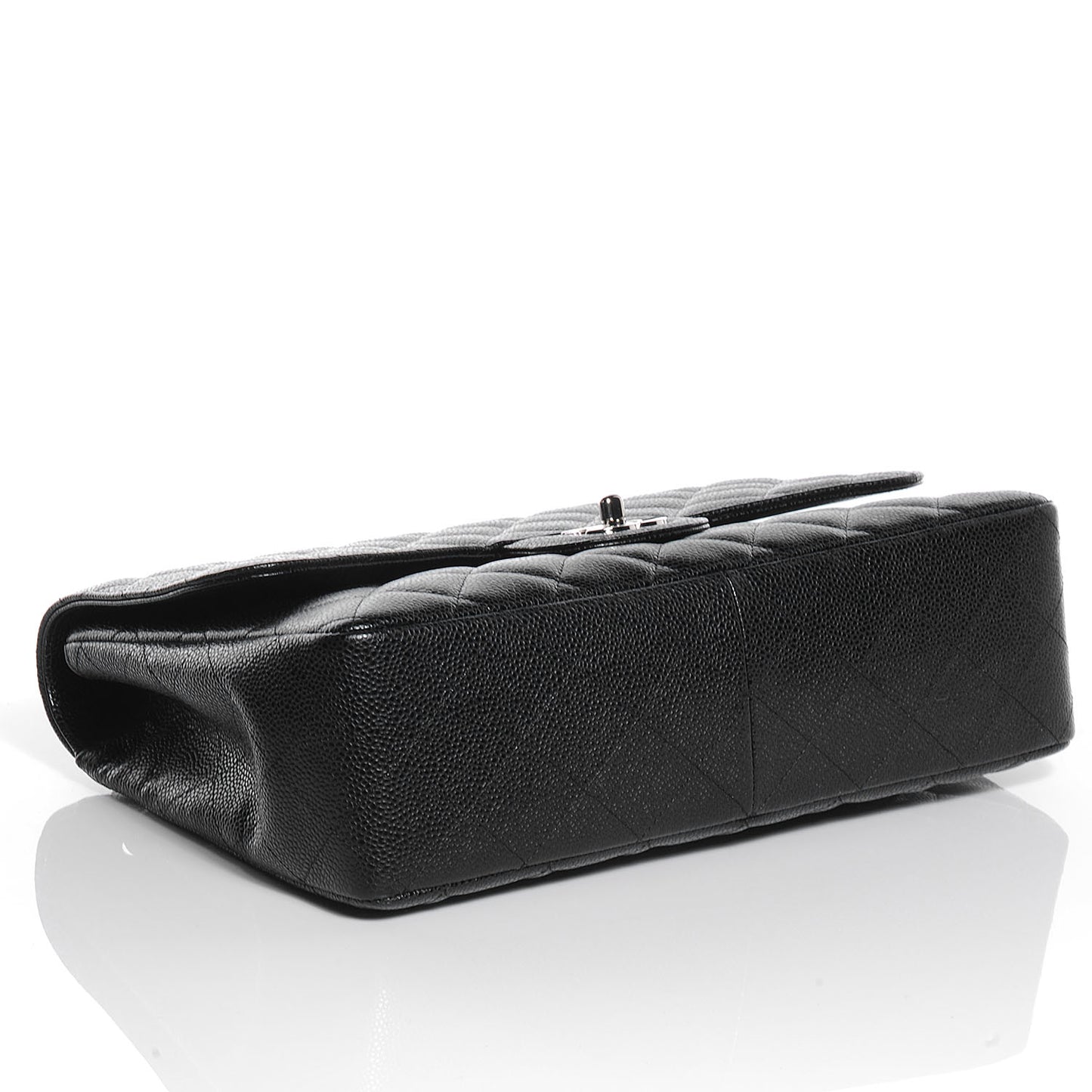 Caviar Jumbo Single Flap Black