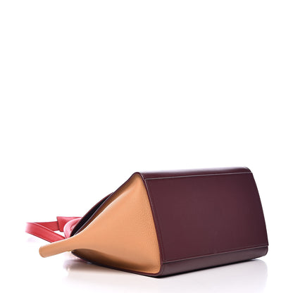 Celine Satin Baby Grained Calfskin Small Trapeze Carmin 4 of 14