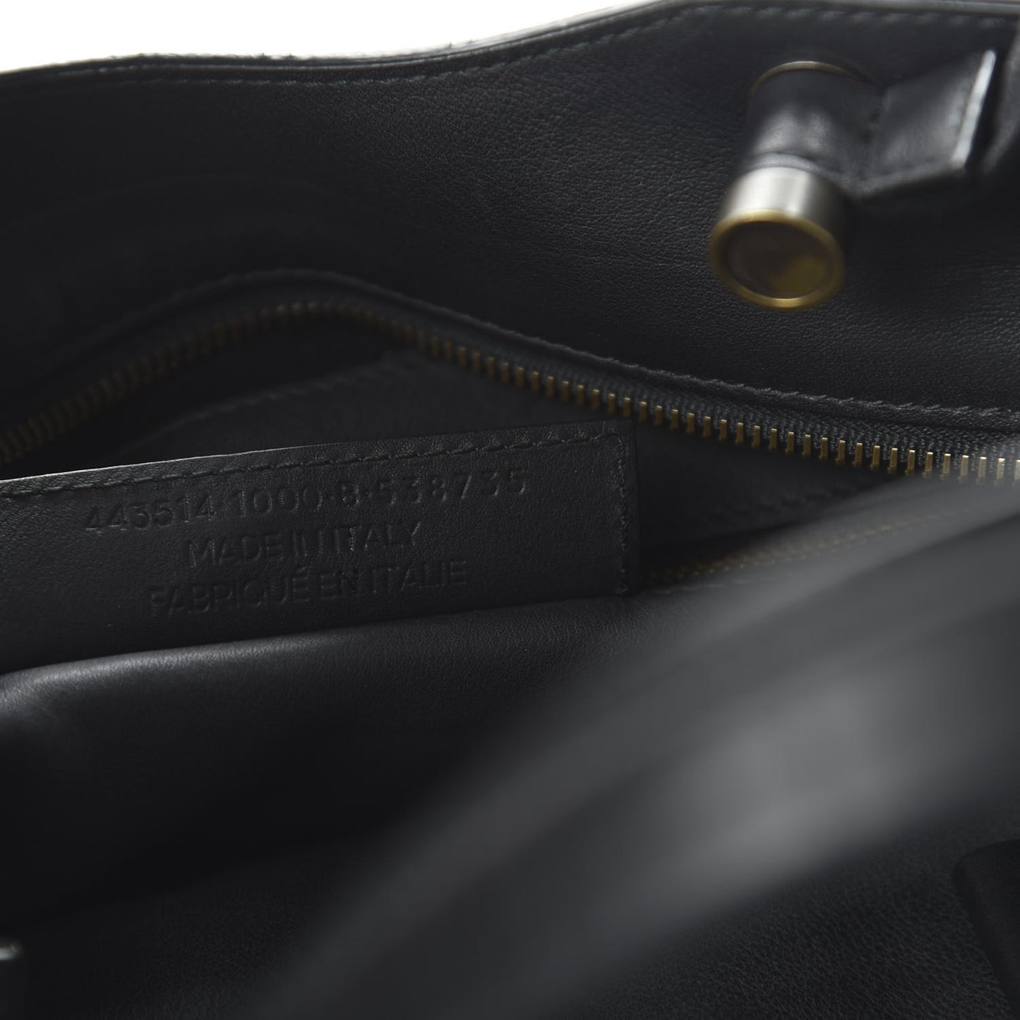 Veau Soyeux Perforated Blackout Hardware City Black