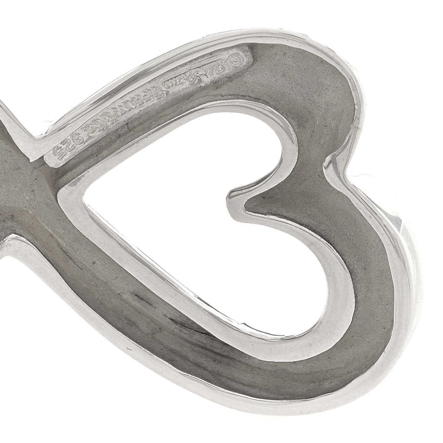 Tiffany Sterling Silver Paloma Picasso Double Loving Heart Cuff Bracelet 3 of 3