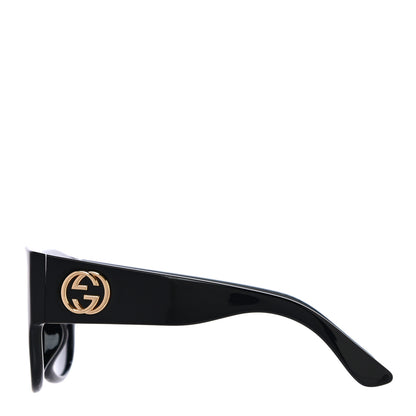 Gucci Acetate Square Frame Sunglasses GG0142SA Black 2 of 7