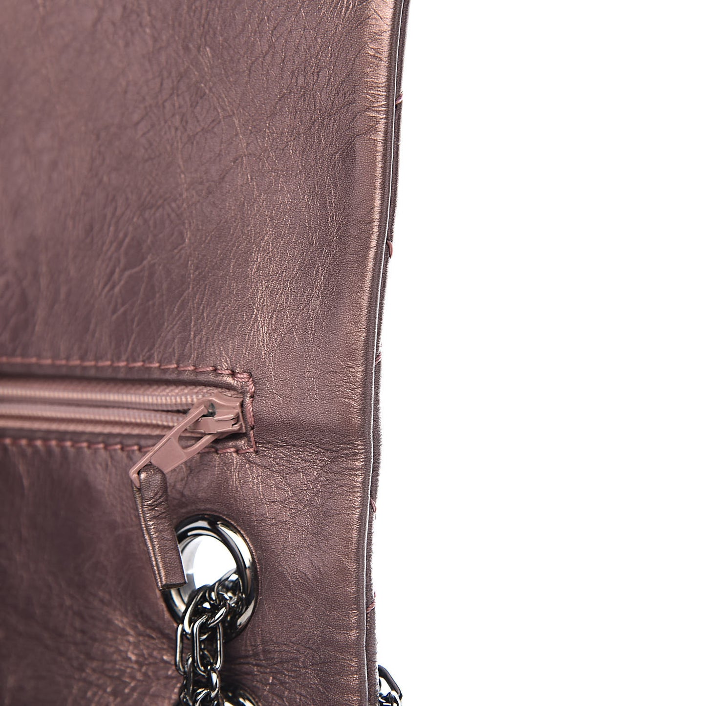 Metallic Aged Calfskin Quilted 2.55 Reissue 226 Flap Rose Fonce
