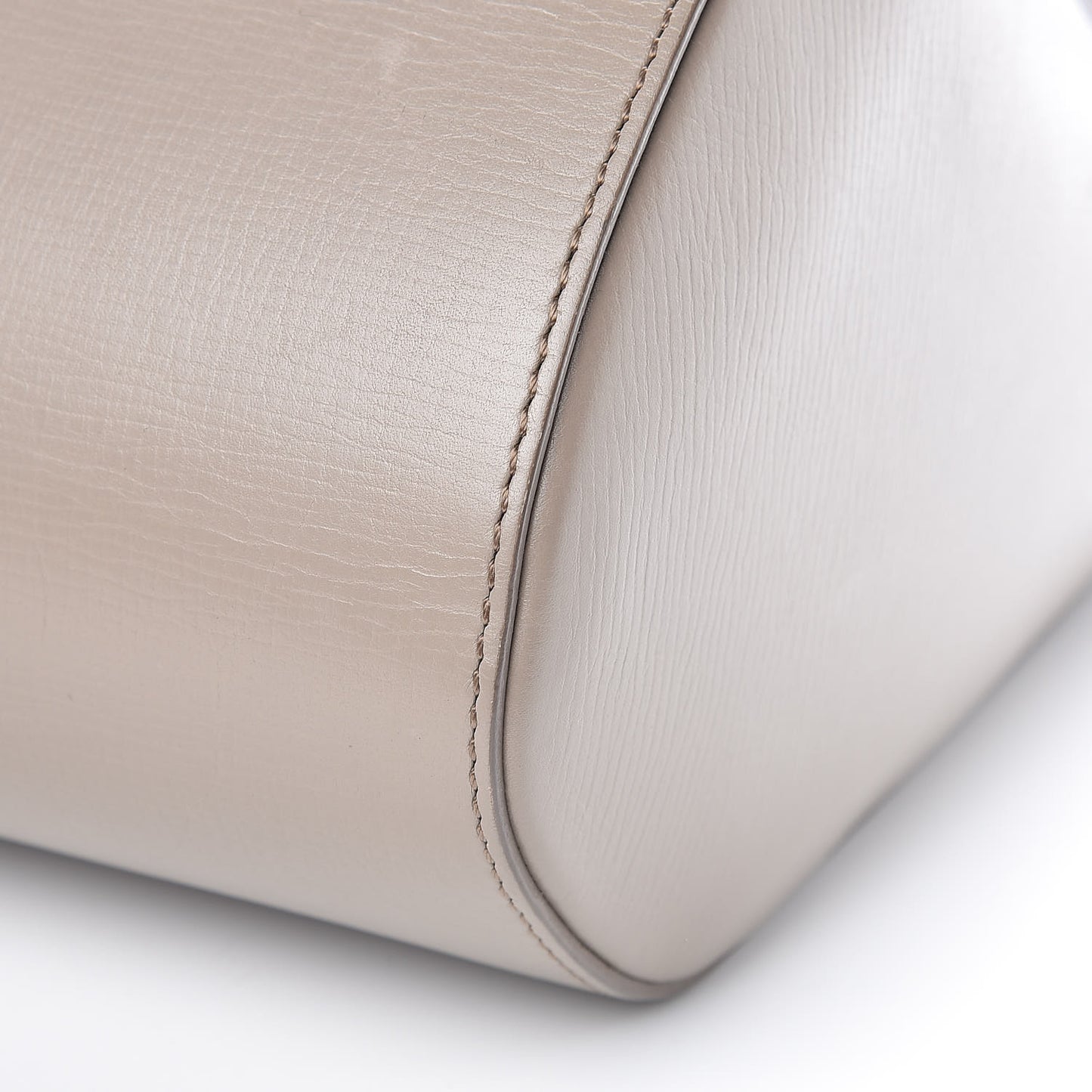 Textured Calfskin Medium Pandora Box Crossbody Bag Taupe