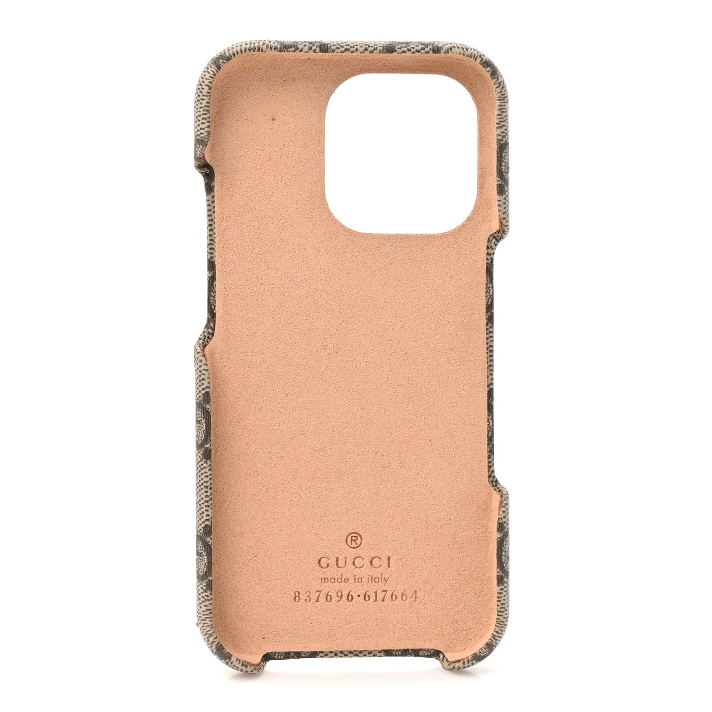 GG Supreme Monogram Ophidia iPhone 16 Pro Max Phone Case Beige Ebony