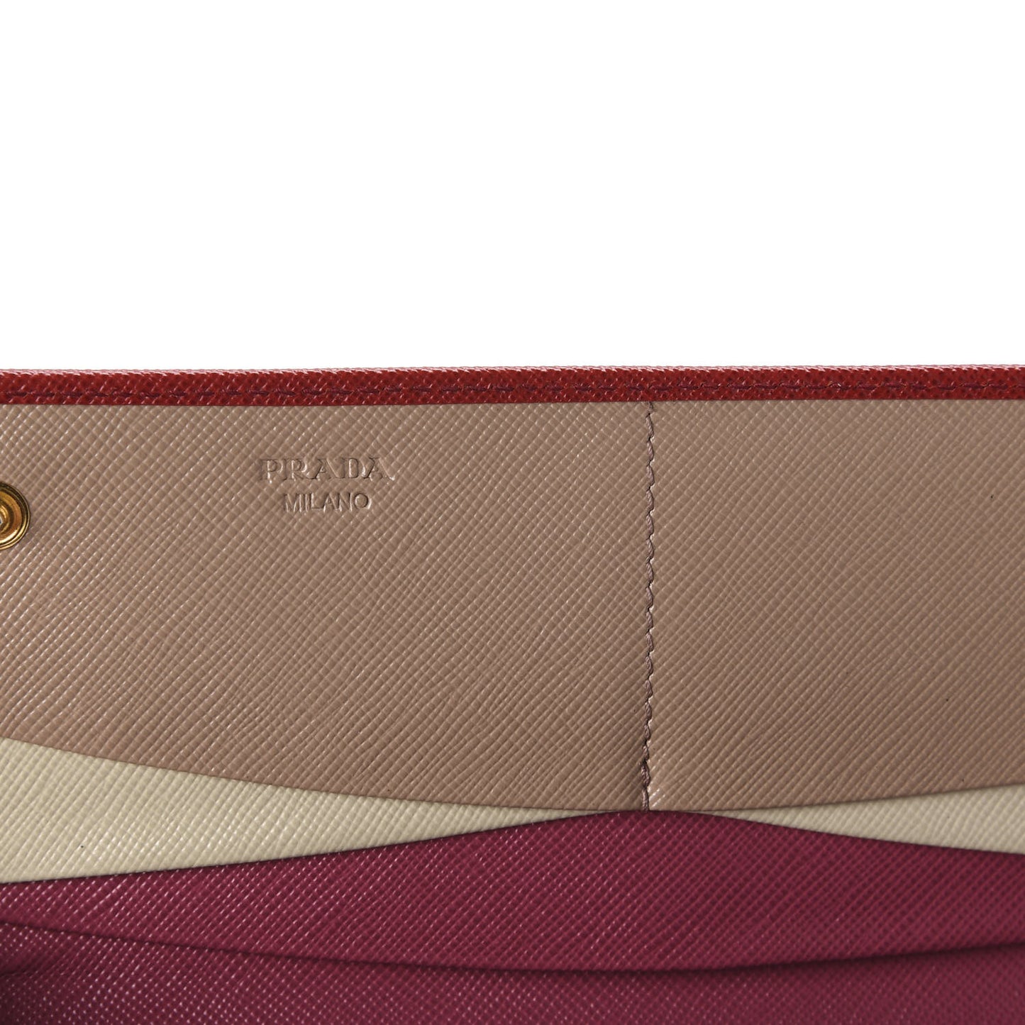Saffiano Multicolor Continental Flap Wallet Fuoco Bruyere