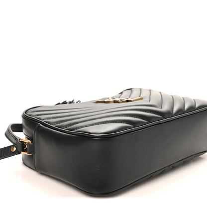 Saint Laurent Calfskin Matelasse Monogram Lou Camera Bag Black 4 of 11