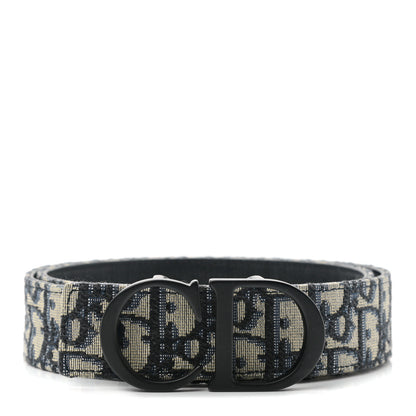 Christian Dior Oblique 35mm Belt 80 Blue Multi 1 of 7