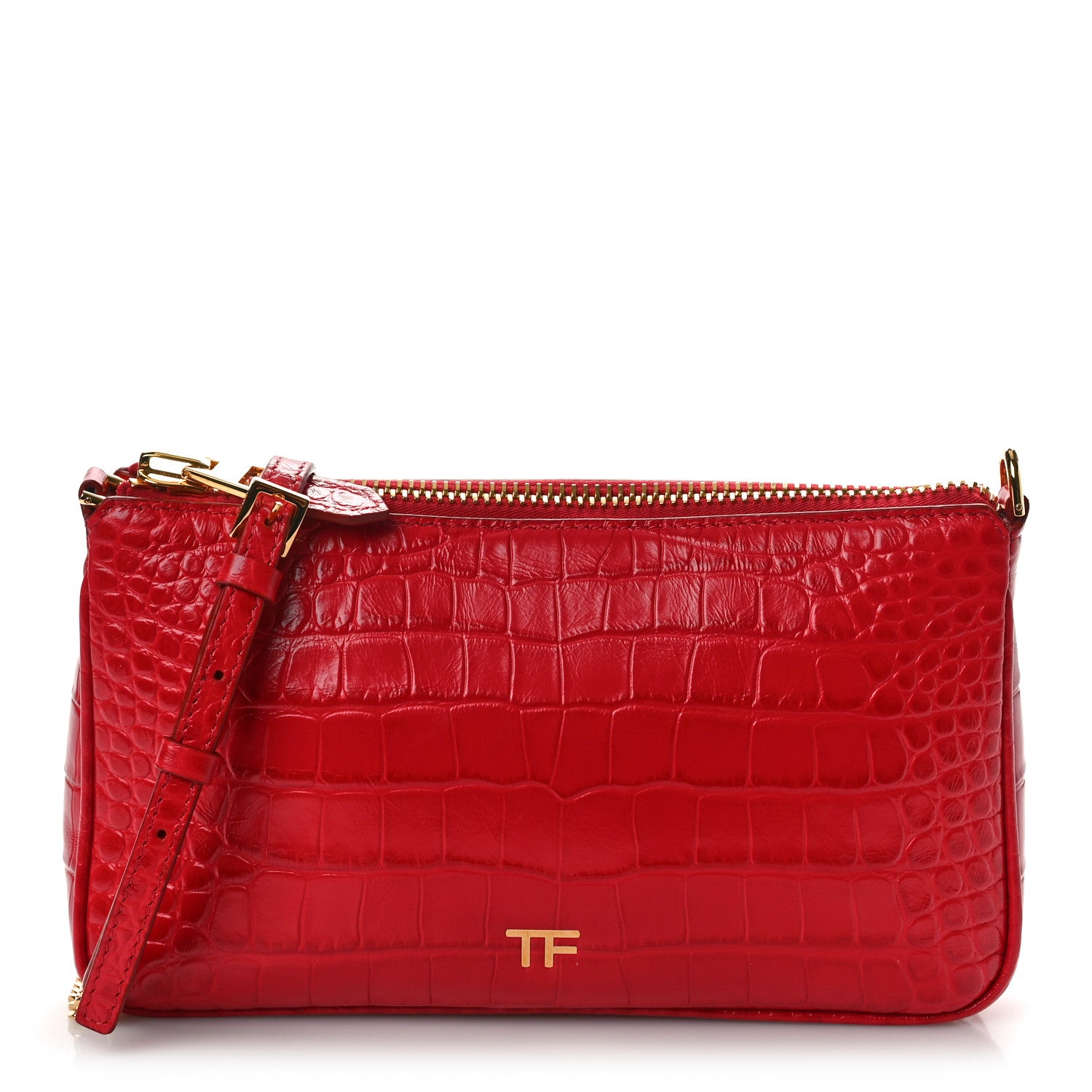 Tom Ford Crocodile Embossed Calfskin TF Mini Bag 1 of 9