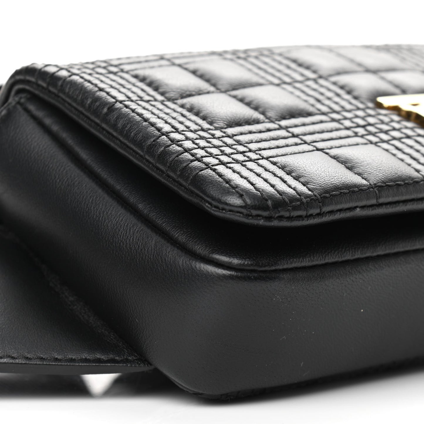 Lambskin Quilted Lola Bum Bag Black