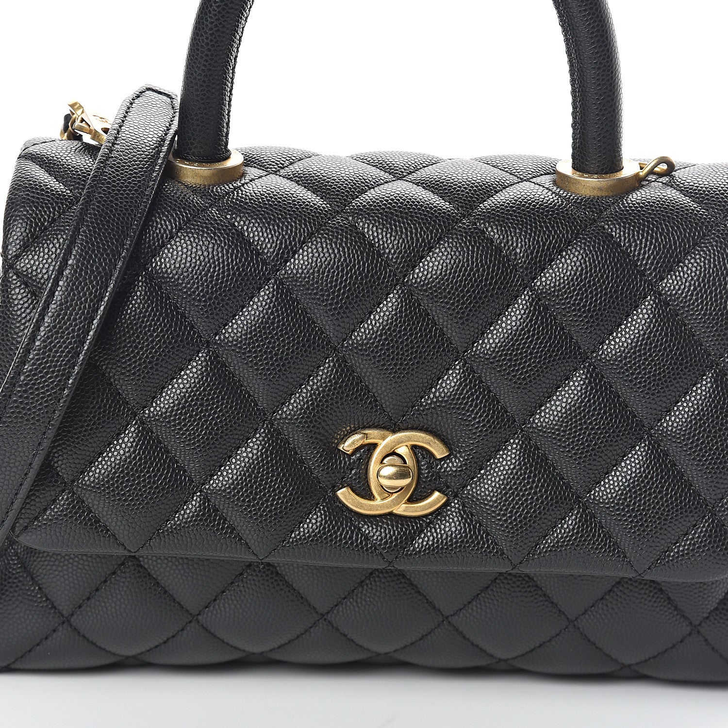 Chanel Caviar Quilted Mini Coco Handle Flap Black 7 of 9