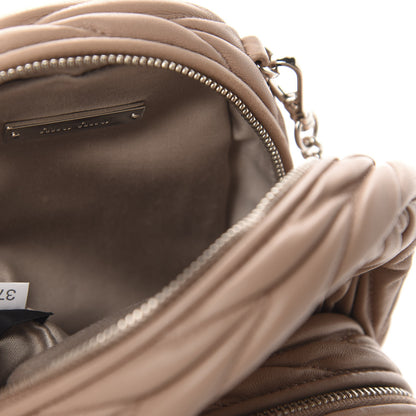 Miu Miu Nappa Matelasse Mini Backpack Cammeo 11 of 12