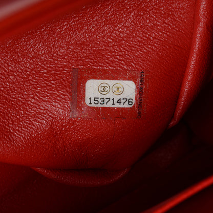Chanel Lambskin Maxi Double Flap Red 7 of 8