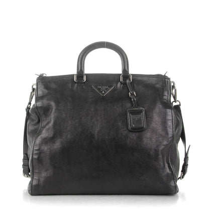 Prada Glace Calf Shopping Tote Nero Black 1 of 12