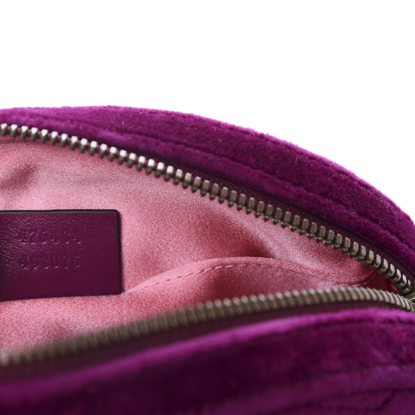 Velvet Matelasse GG Marmont Belt Bag 75 30 Fuchsia Violet Cyclamen