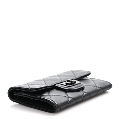 Chanel Aged Calfskin Quilted Reissue Flap Card Holder So Black 4 of 10
