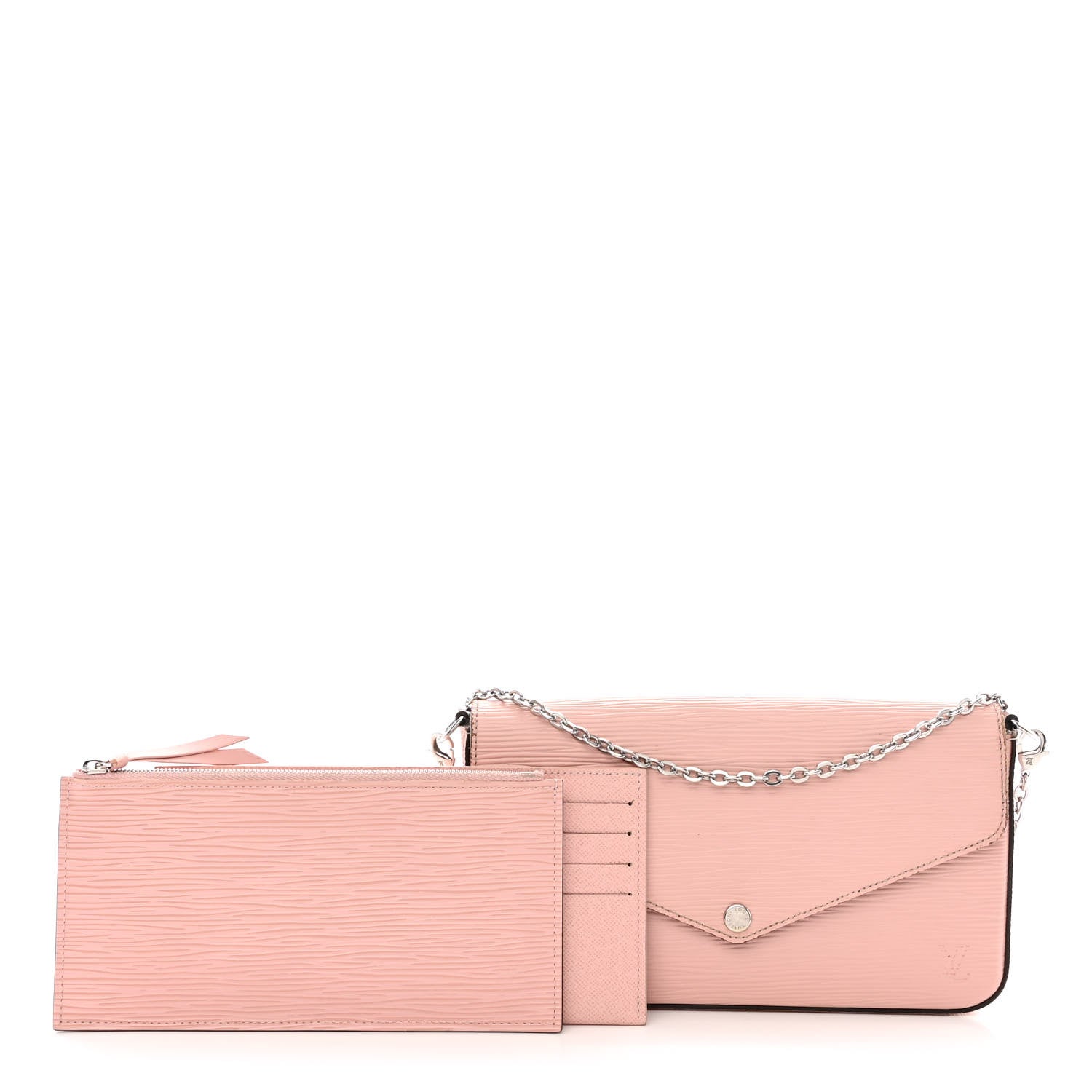 Louis Vuitton Epi Pochette Felicie Rose Ballerine 1 of 16