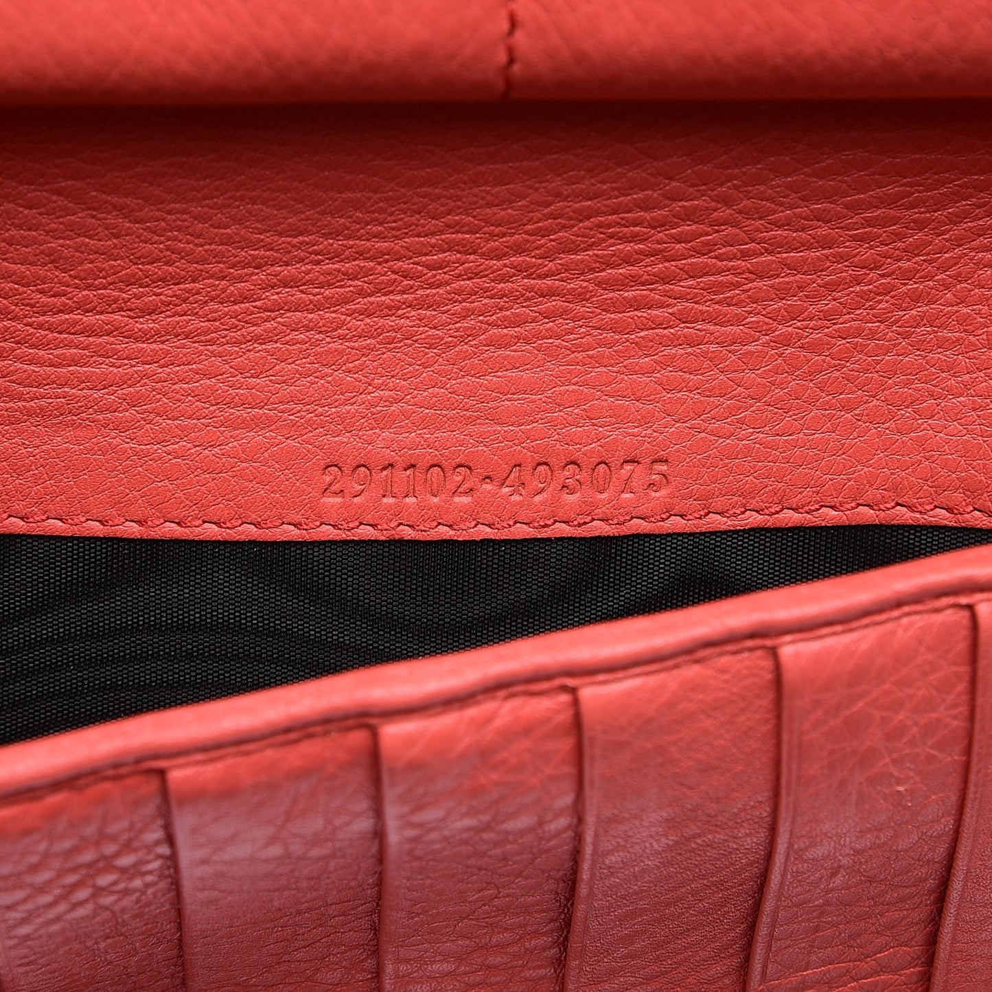 Pebbled Calfskin Soho Zip Around Wallet Coral