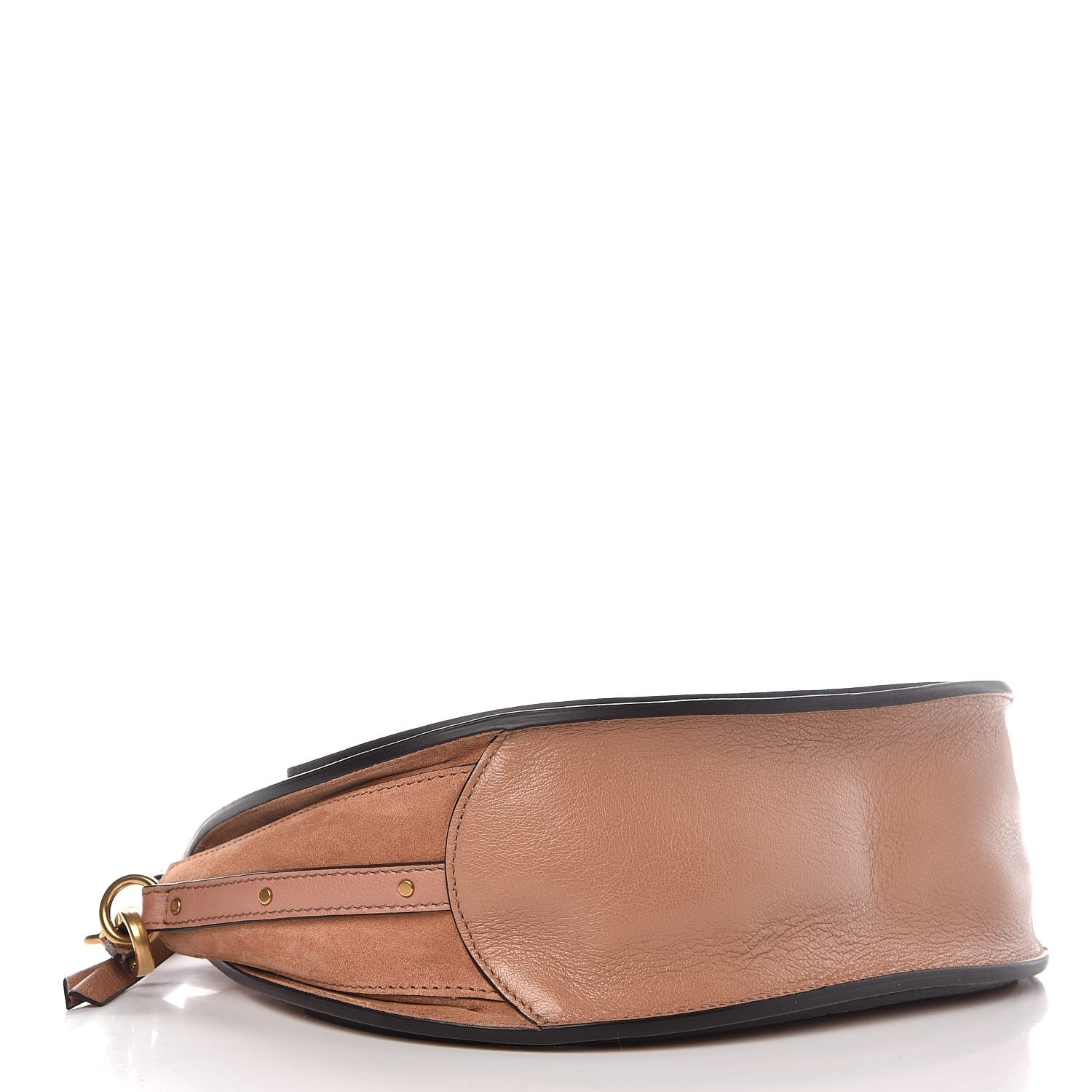 Chloe Calfskin Suede Medium Pixie Shoulder Bag Nougat 4 of 6