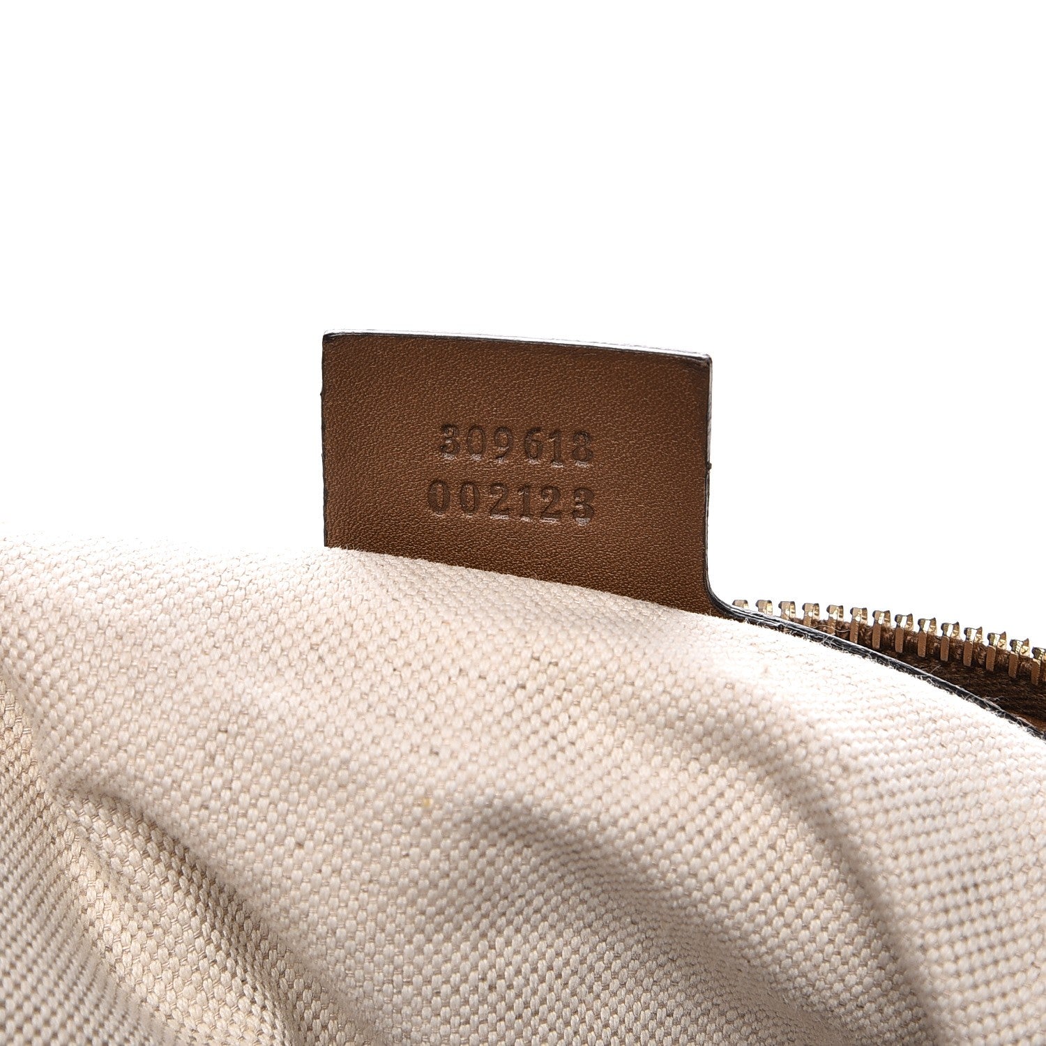 Gucci GG Supreme Monogram Margaux Calfskin Medium Nice Hobo Beige Ebony Acero 7 of 9