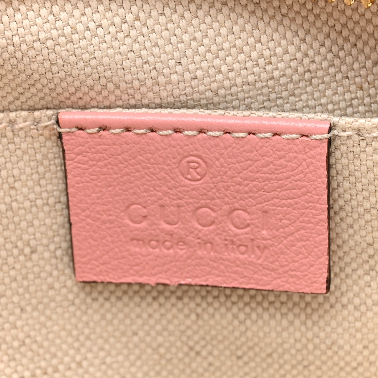 Gucci Azalea Calfskin Enamel Matelasse Diagonal Small Torchon GG Marmont Chain Shoulder Bag New Cherry Red Wild Rose 6 of 10