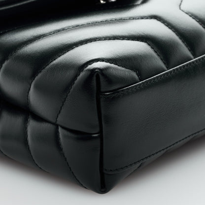 Saint Laurent Calfskin Y Quilted Monogram Toy Loulou Crossbody Bag Black 7 of 9