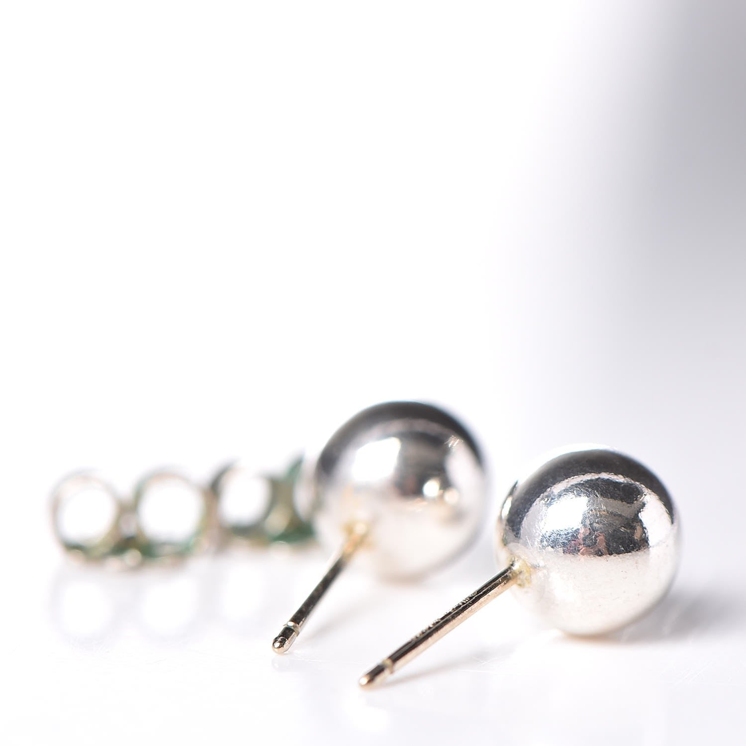 Tiffany Sterling Silver 10mm HardWear Ball Earrings 3 of 6