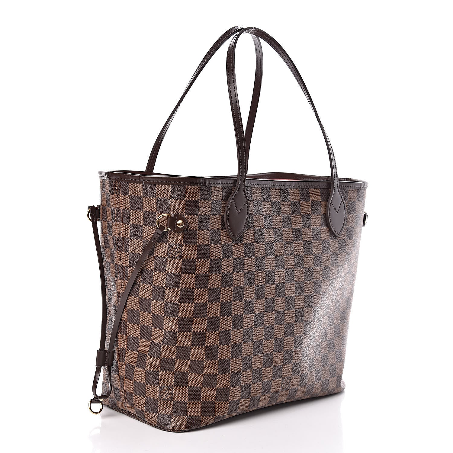 Louis Vuitton Damier Ebene Neo Neverfull MM Rose Ballerine 3 of 9