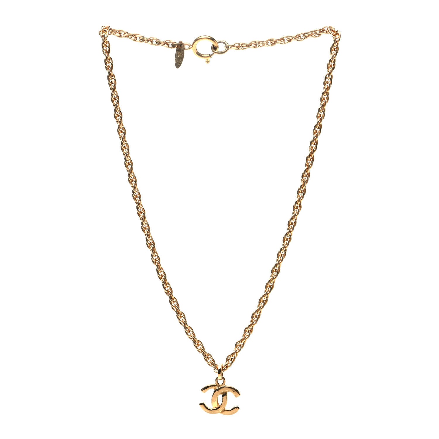 Chanel Metal CC Necklace Gold 2 of 4