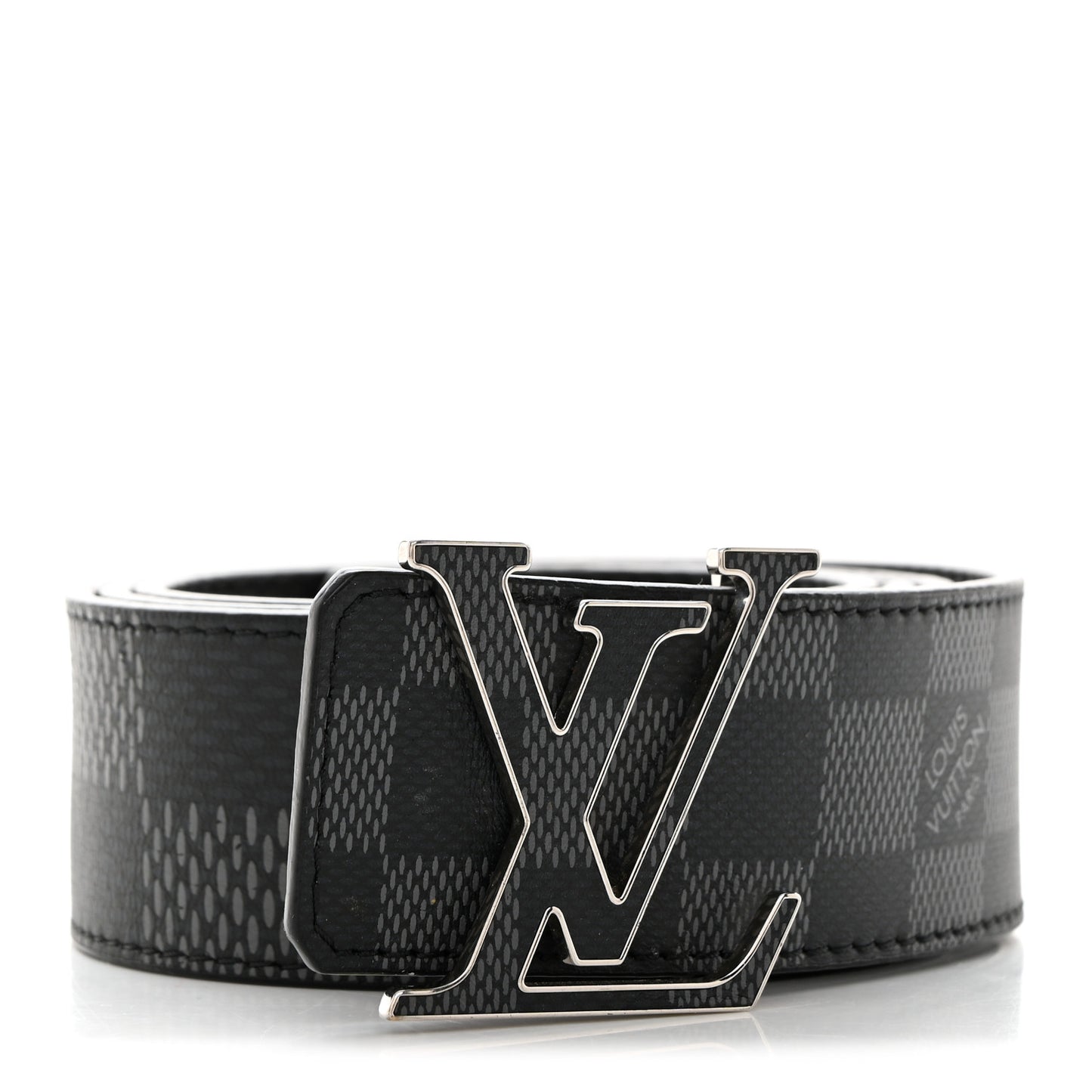 Damier Graphite Damier Infini 40mm LV Initiales Reversible Belt Onyx Black 90 36