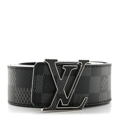 Louis Vuitton Damier Graphite Damier Infini 40mm LV Initiales Reversible Belt Onyx Black 90 36 1 of 8