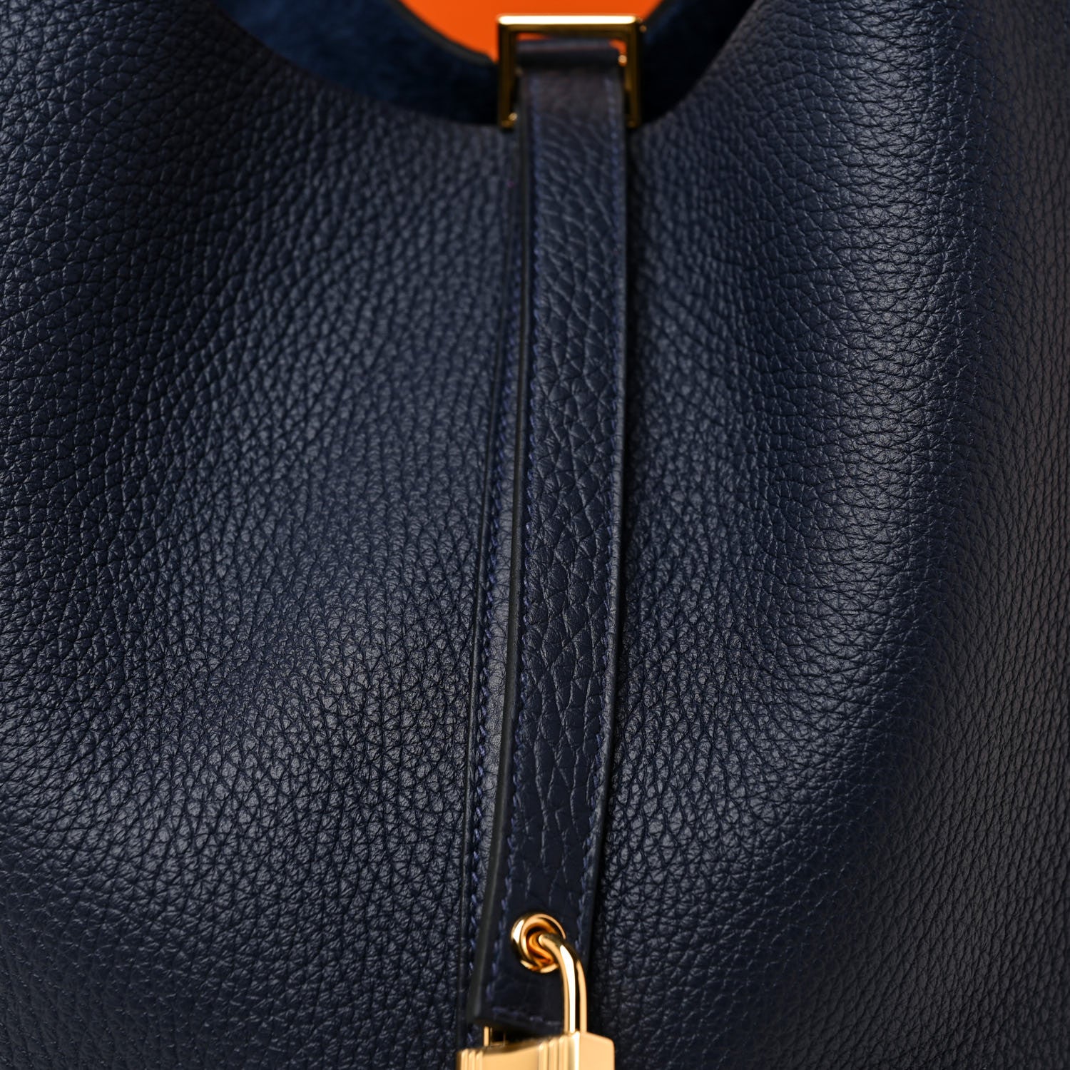 Hermes Taurillon Clemence Picotin Lock 22 MM Bleu Nuit 11 of 18