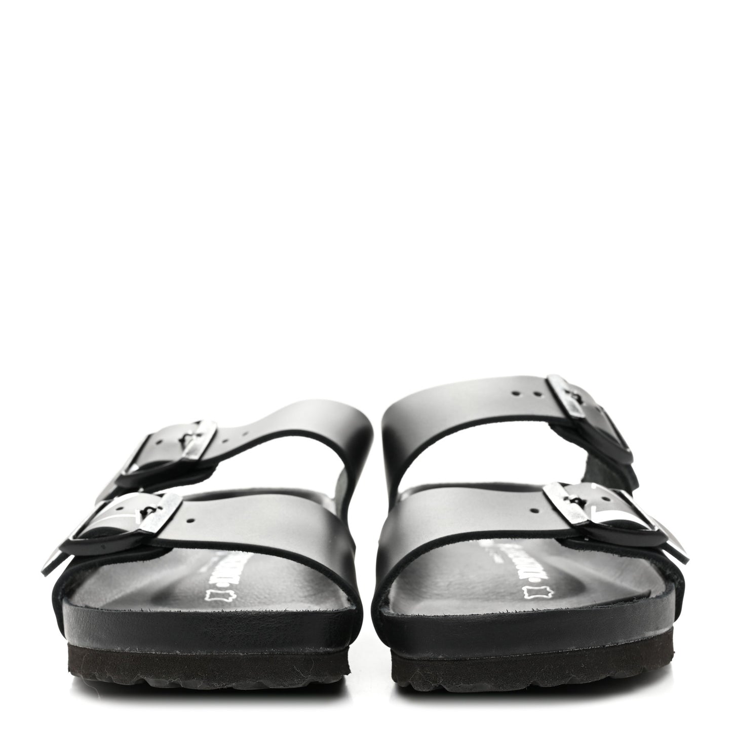 Calfskin VLTN Birkenstock Slide Sandals 37 Black