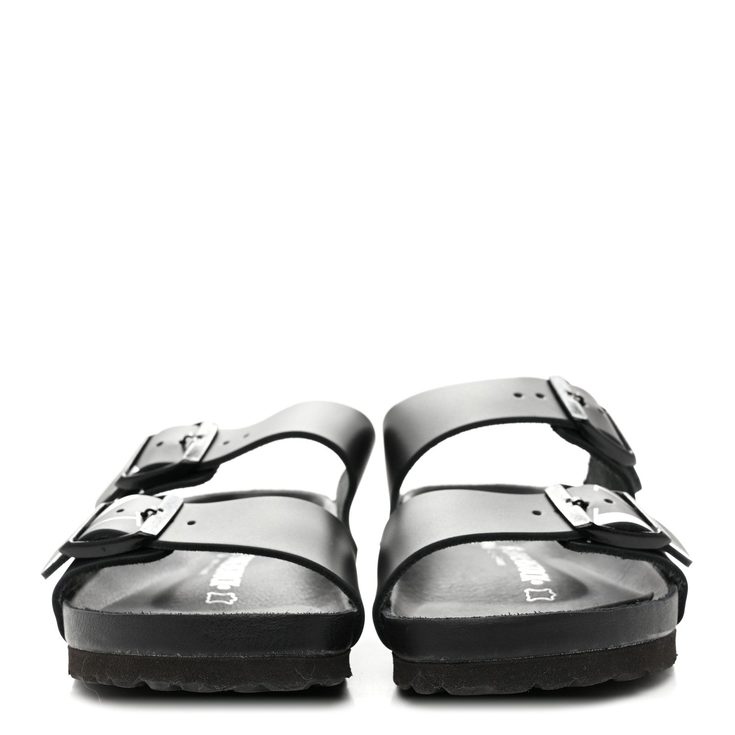 Valentino Garavani Calfskin VLTN Birkenstock Slide Sandals 37 Black 3 of 11