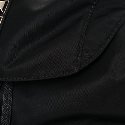 Prada Nylon New Vela Studded Backpack Black 14 of 14