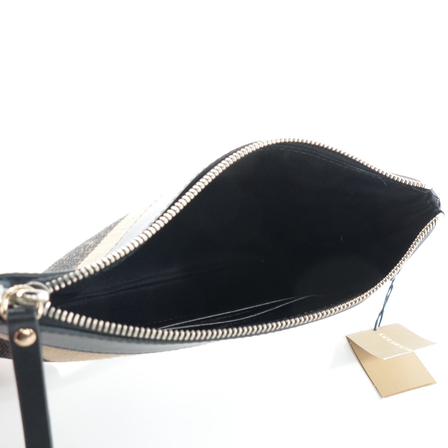 Mega Check Peyton Crossbody Clutch Bag Black