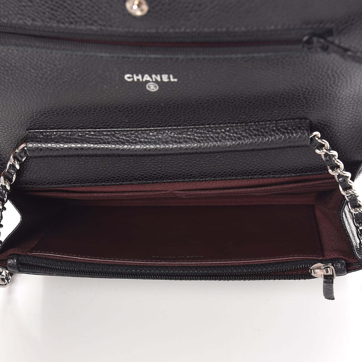 Chanel Caviar Quilted Wallet On Chain WOC Black 7 of 11