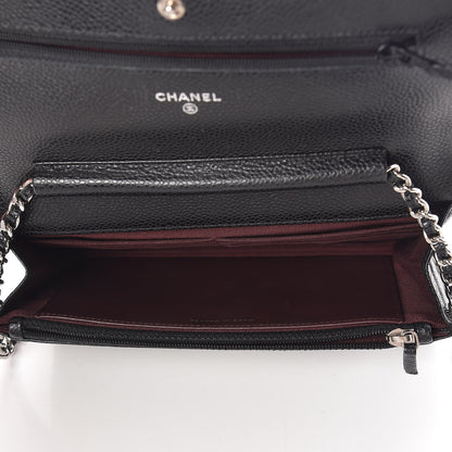 Chanel Caviar Quilted Wallet On Chain WOC Black 7 of 11