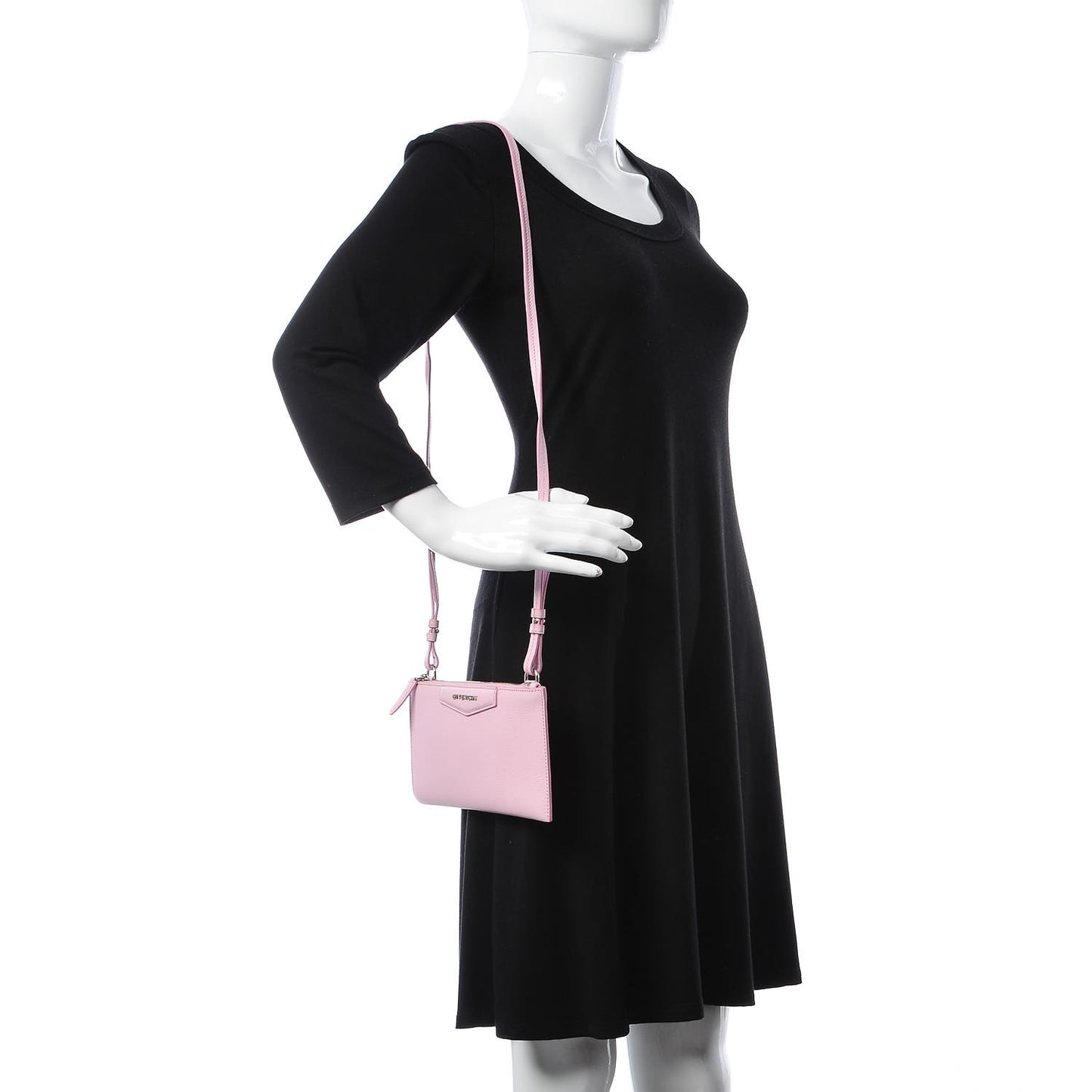 Grained Goatskin Antigona Crossbody Bright Pink