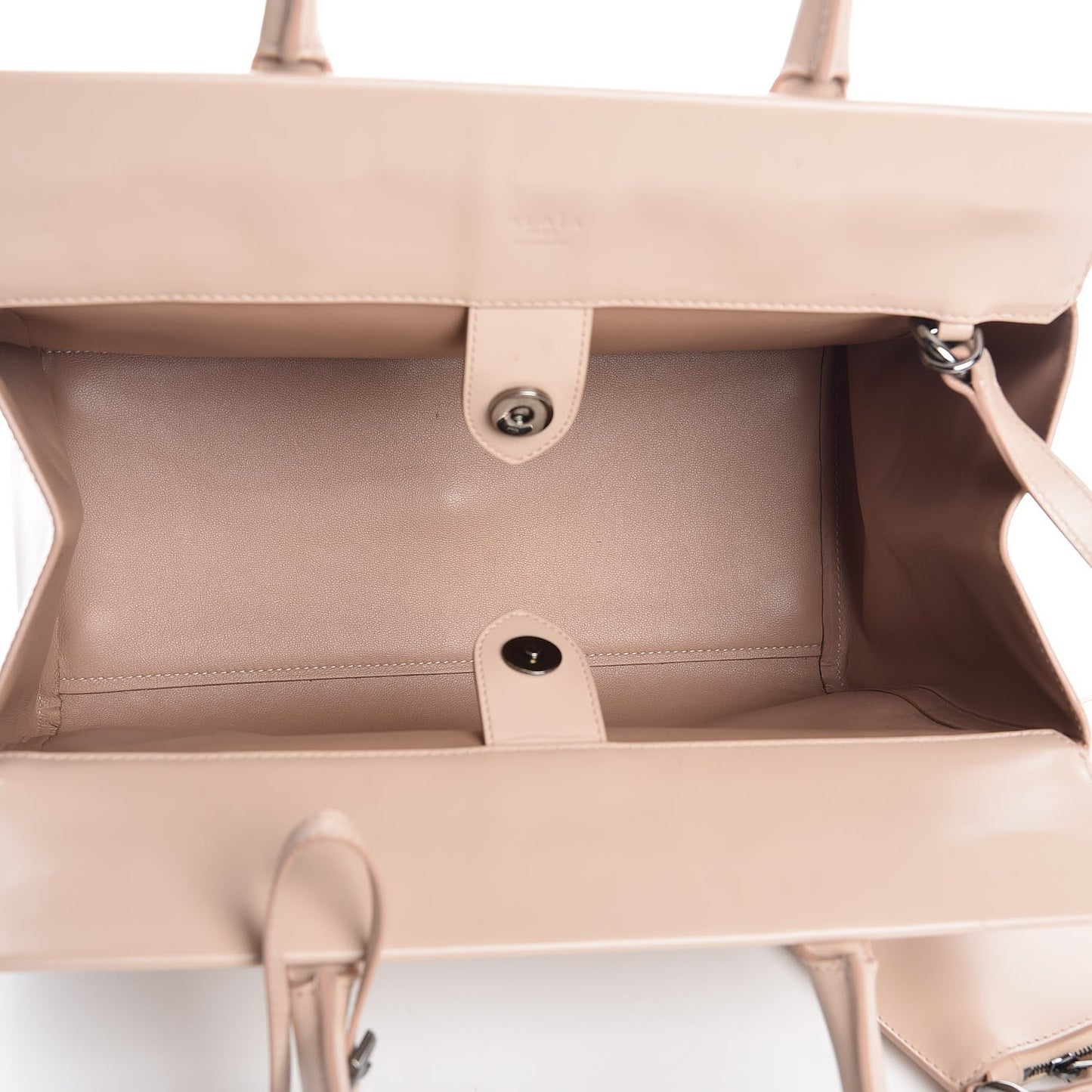Calfskin Studded Tote Sahara