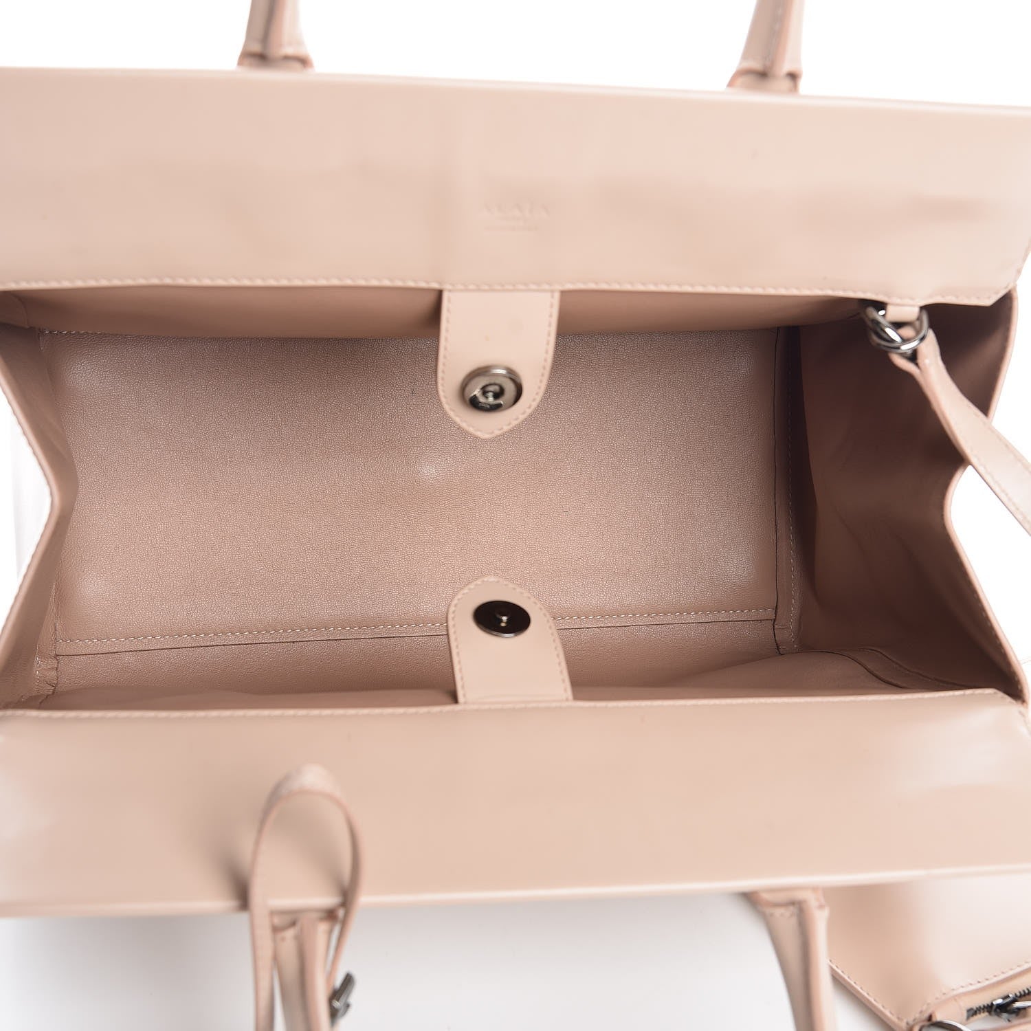 Alaia Calfskin Studded Tote Sahara 6 of 10